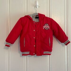 24 month/2 year Ohio State football coat with hood